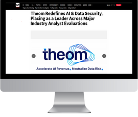 Mockup of the Theom analyst press release