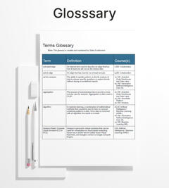 Mockup of the Snowflake Terms Glossary