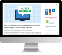 Mockup of the DealHub guest post